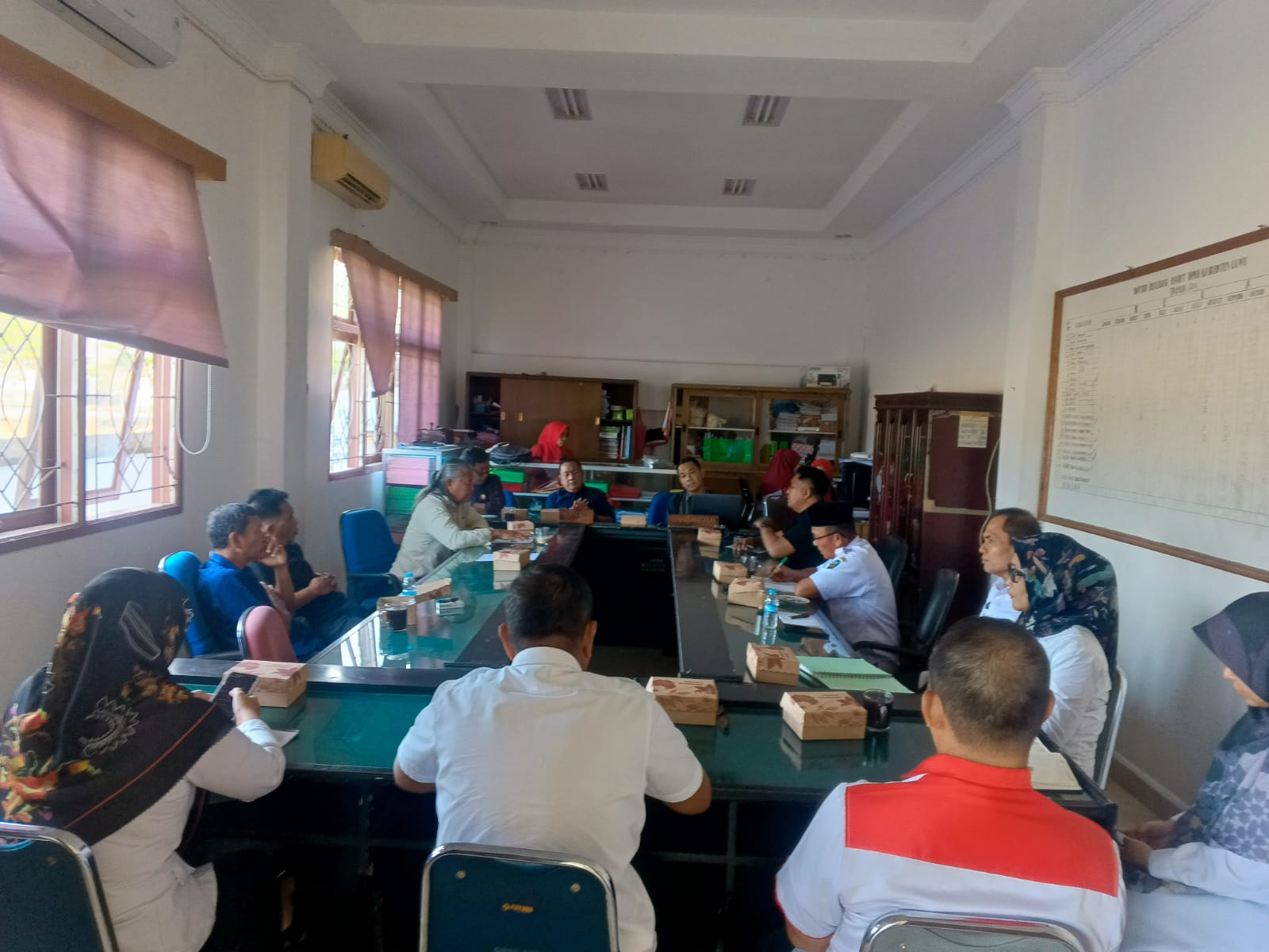Suasana Rapat Dengar Pendapat Komisi II DPRD Luwu bersama sejumlah OPD lingkup Pemerintah Kabupaten Luwu, Rabu (19/8/2026), terkait evaluasi realisasi program dan kegiatan tahun anggaran 2026.